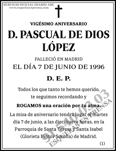 Pascual de Dios López